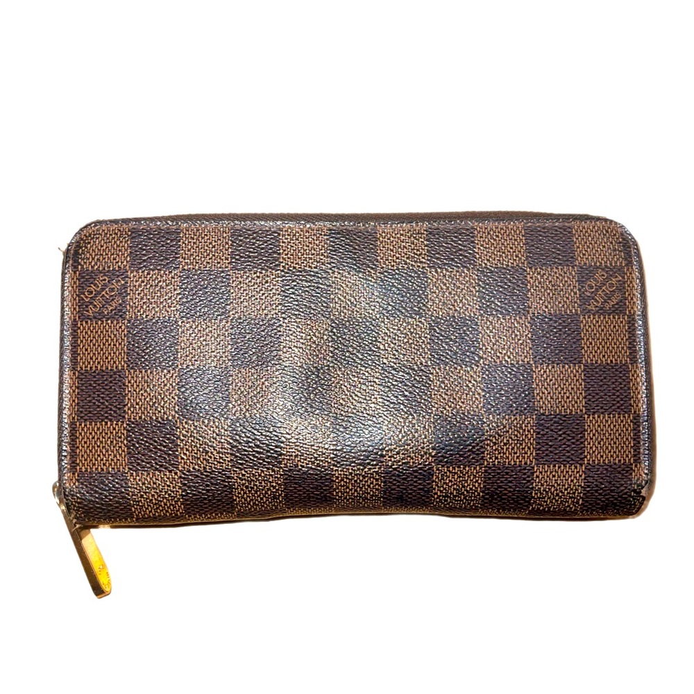 LV Damier Ebene Zip Around Wallet
